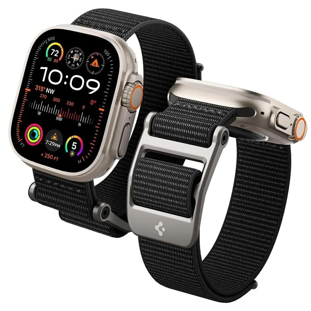 Correia Spigen DuraPro Flex para Apple Watch 49mm / 46mm / 45mm / 44mm Series, Preta AMP02465