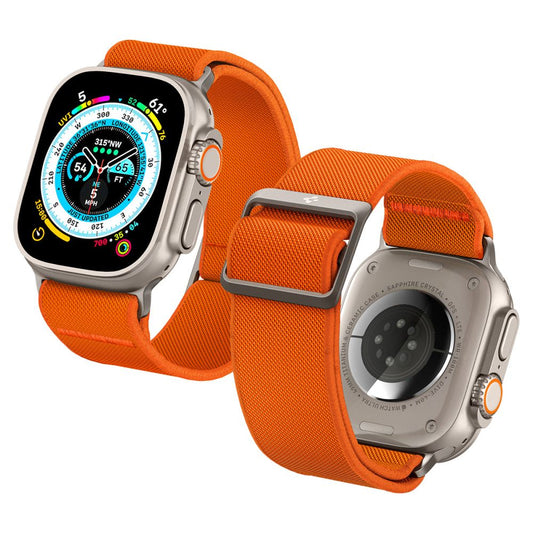 Curea Spigen Fit Lite Ultra para Apple Watch 49mm / 46mm / 45mm / 44mm / 42mm Series, Laranja