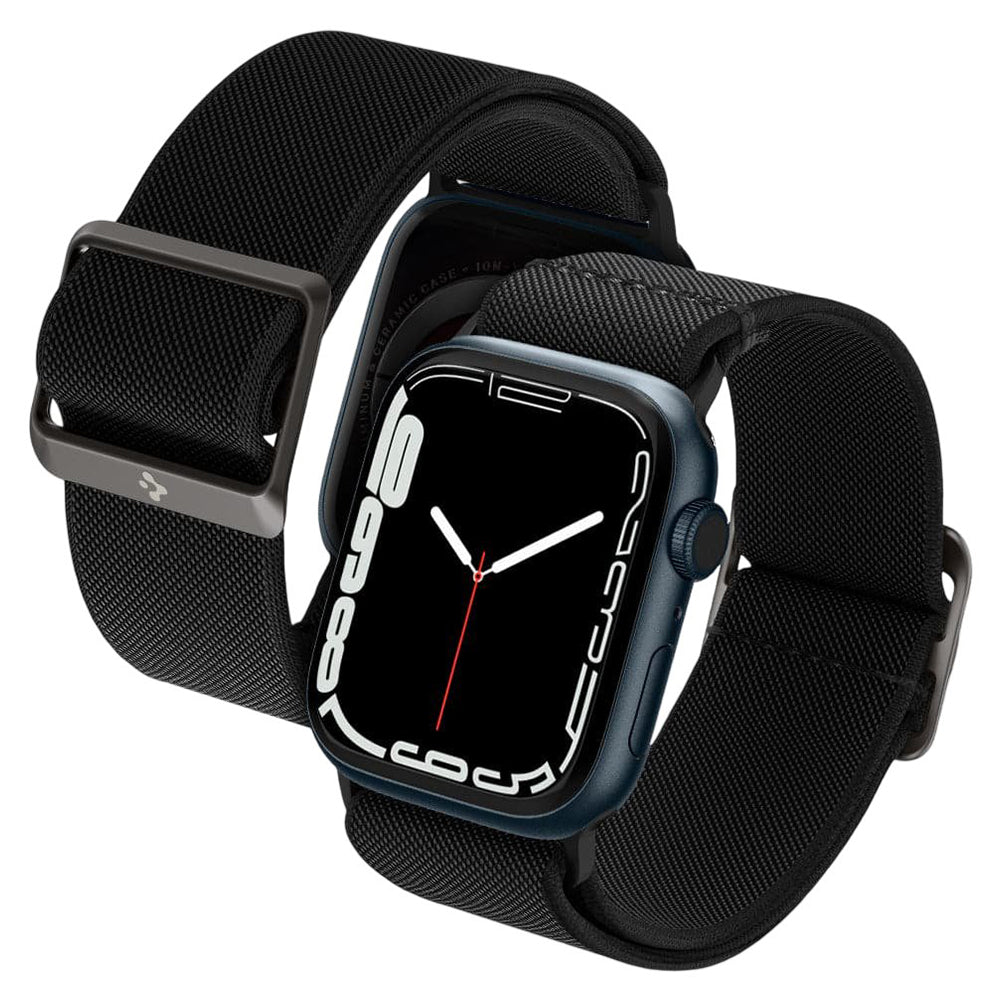 Correia Spigen Lite Fit para Apple Watch 49mm / 46mm / 45mm / 44mm Series, Preta AMP02286