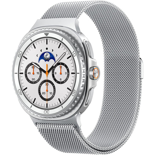 Pulseira Spigen Metal Fit para Samsung Galaxy Watch9 / Watch8 / Watch8 Classic Series, Prateada AMP10121