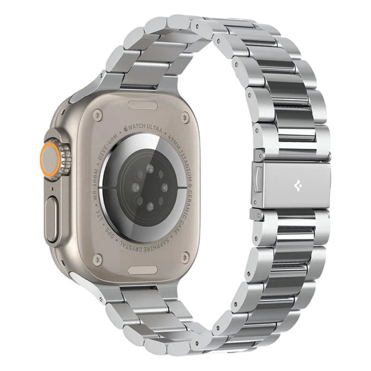 Pulseira Spigen Modern Fit 316L para Apple Watch 49mm / 46mm / 45mm / 44mm / 42mm Series, Prateada AMP06356