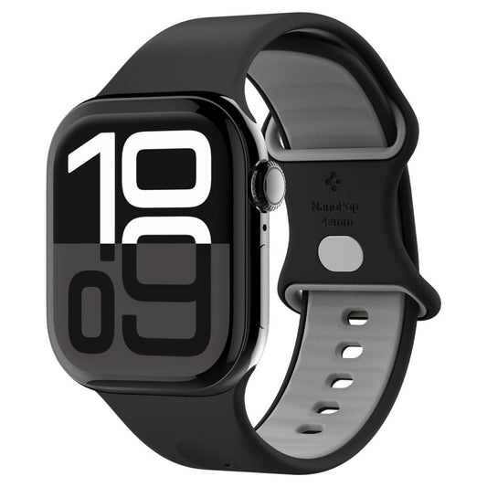 Curea Spigen Nano Pop para Apple Watch 42mm / 41mm / 40mm / 38mm Series, Preta