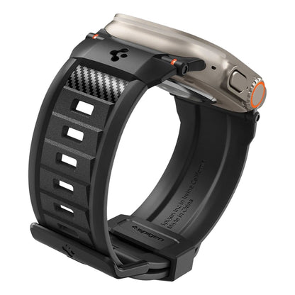 Bracelete Spigen Rugged para Apple Watch Series 49 mm / 46 mm / 45 mm / 44 mm, Preto Mate AMP02854