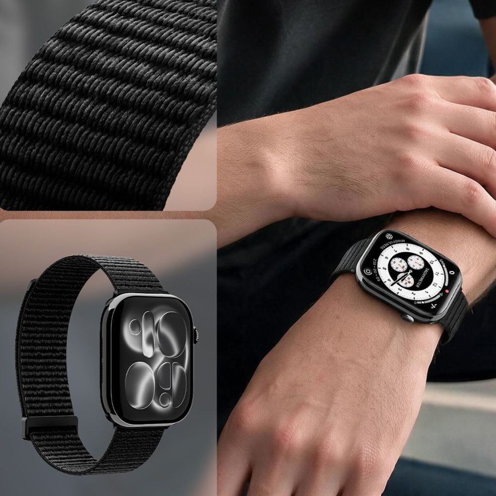 Correia Spigen WBF01 para Apple Watch 49mm / 46mm / 45mm / 44mm Series, Preta AMP11833