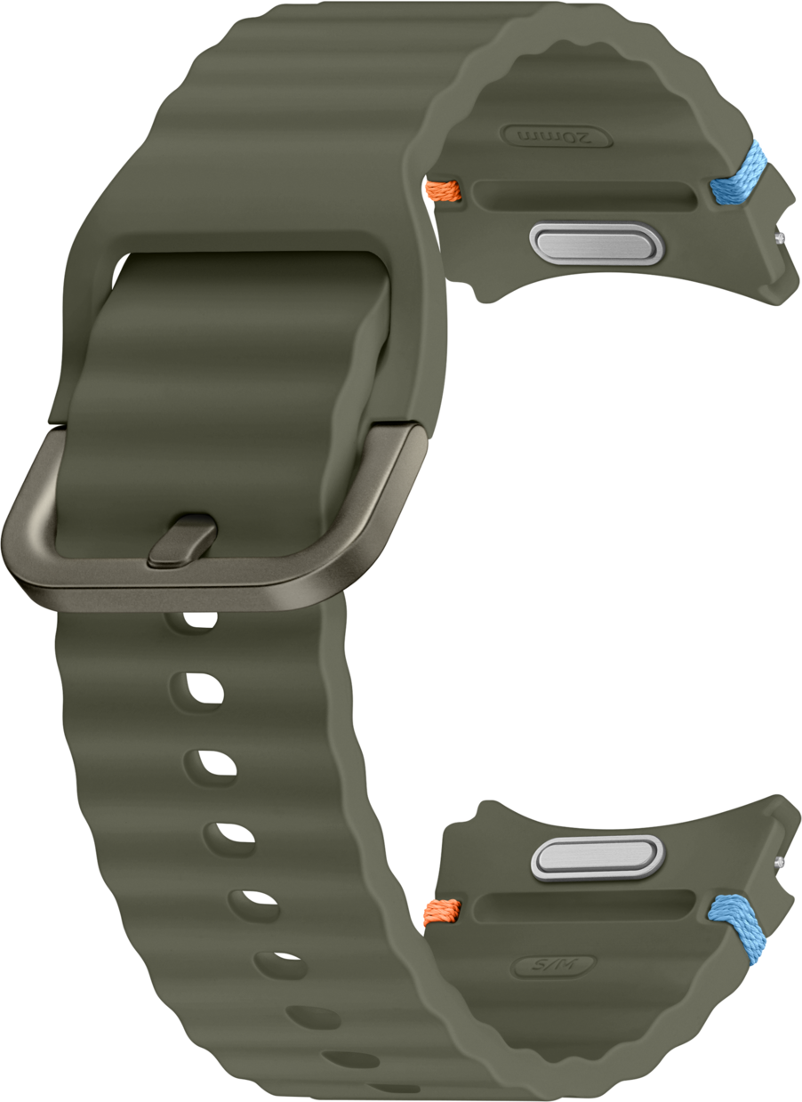 Bracelete desportiva para Samsung Galaxy Watch7 / Watch FE / Watch6 / Watch5 / Watch4 Series, S/M, Verde ET-SNL30SKEGEU