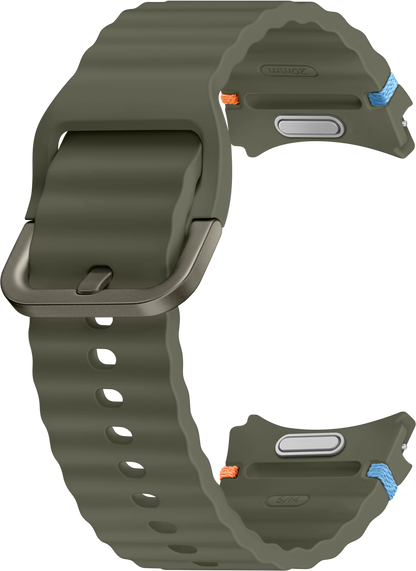 Bracelete desportiva para Samsung Galaxy Watch7 / Watch FE / Watch6 / Watch5 / Watch4 Series, S/M, Verde ET-SNL30SKEGEU