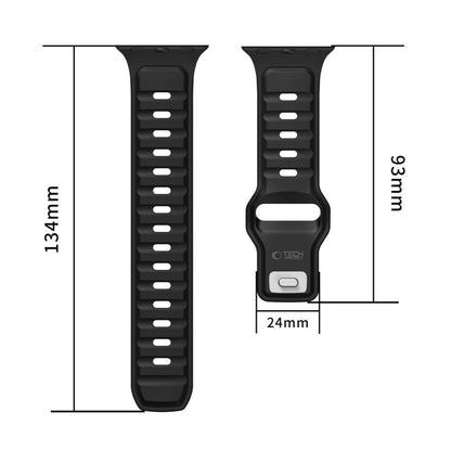 Cinta Tech-Protect Iconband Line para Apple Watch 49mm / 46mm / 45mm / 44mm Series, Preta