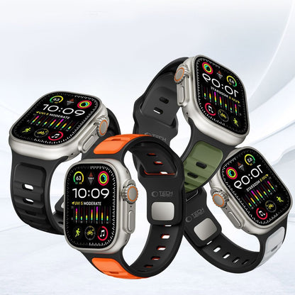 Cinta Tech-Protect Iconband Line para Apple Watch 49mm / 46mm / 45mm / 44mm Series, Preta