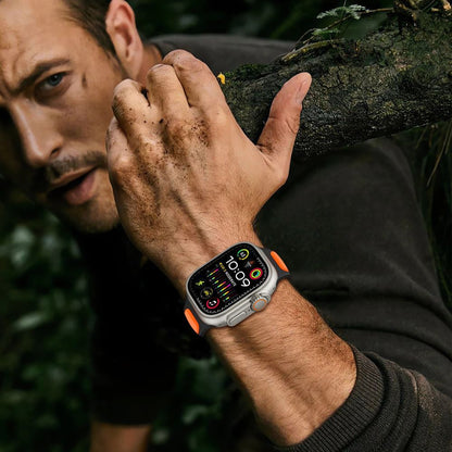 Cinta Tech-Protect Iconband Line para Apple Watch 49mm / 46mm / 45mm / 44mm Series, Preta