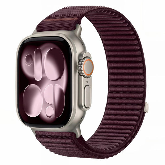 Bracelete Tech-Protect NylonLoop para Apple Watch 49 mm / 46 mm / 45 mm / 44 mm Series, cor de vinho
