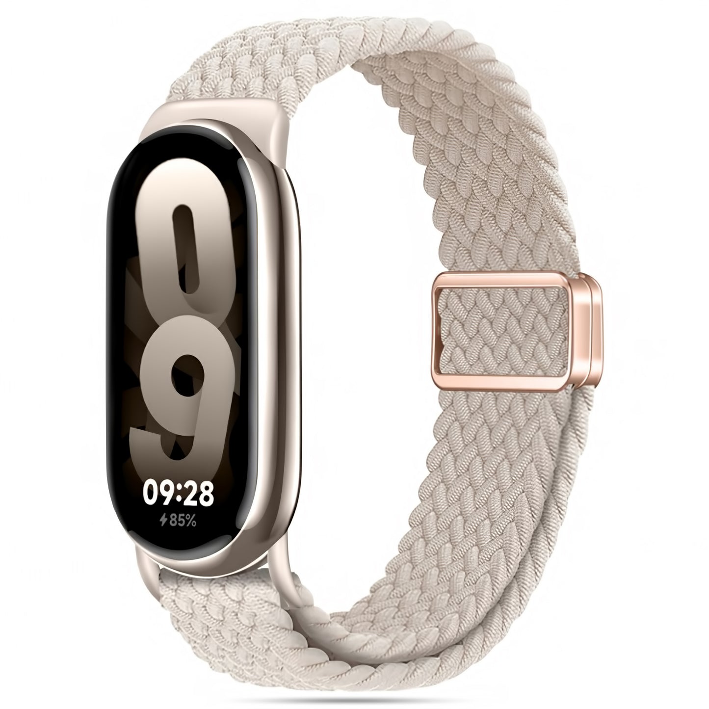 Bracelete Tech-Protect NylonMag para Xiaomi Smart Band 8/9, Bege 