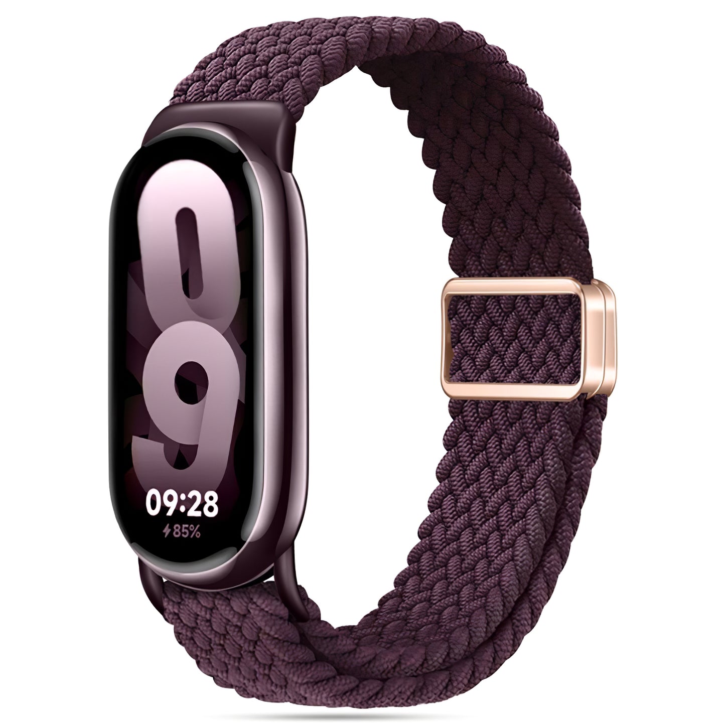 Bracelete Tech-Protect NylonMag para Xiaomi Smart Band 8/9, cor de vinho 