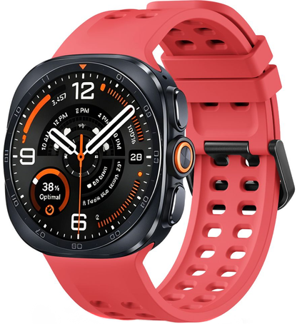 Pulseira Tech-Protect Silicone Air para Samsung Galaxy Watch9 / Watch8 / Watch8 Classic Series, Vermelha
