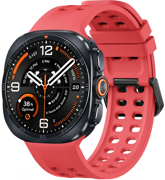 Pulseira Tech-Protect Silicone Air para Samsung Galaxy Watch9 / Watch8 / Watch8 Classic Series, Vermelha