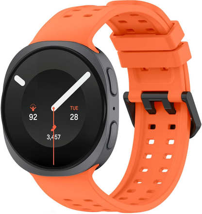 Pulseira Tech-Protect Silicone Air para Samsung Galaxy Watch9 / Watch8 / Watch8 Classic Series, Laranja