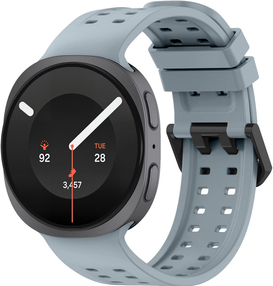 Pulseira Tech-Protect Silicone Air para Samsung Galaxy Watch9 / Watch8 / Watch8 Classic Series, Cinzenta
