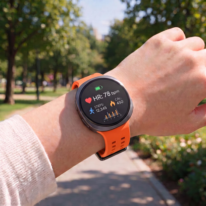 Pulseira Tech-Protect Silicone Air para Samsung Galaxy Watch9 / Watch8 / Watch8 Classic Series, Laranja