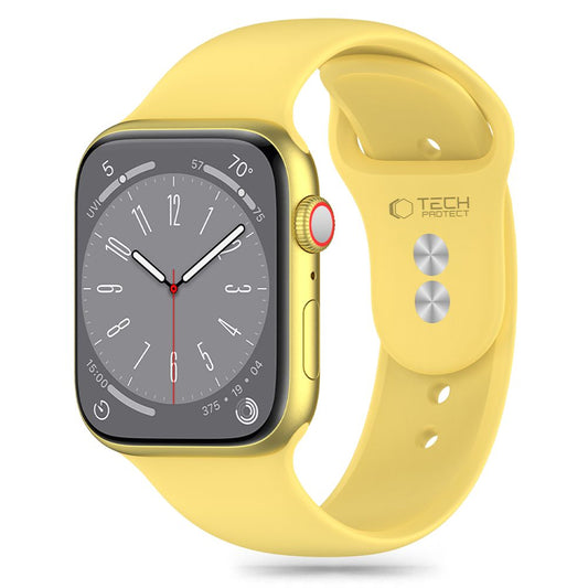 Bracelete de silicone Tech-Protect para Apple Watch 41 mm / 40 mm / 38 mm, amarelo 