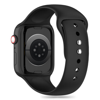 Bracelete de silicone Tech-Protect para Apple Watch séries 49 mm / 45 mm / 44 mm / 42 mm, preto 