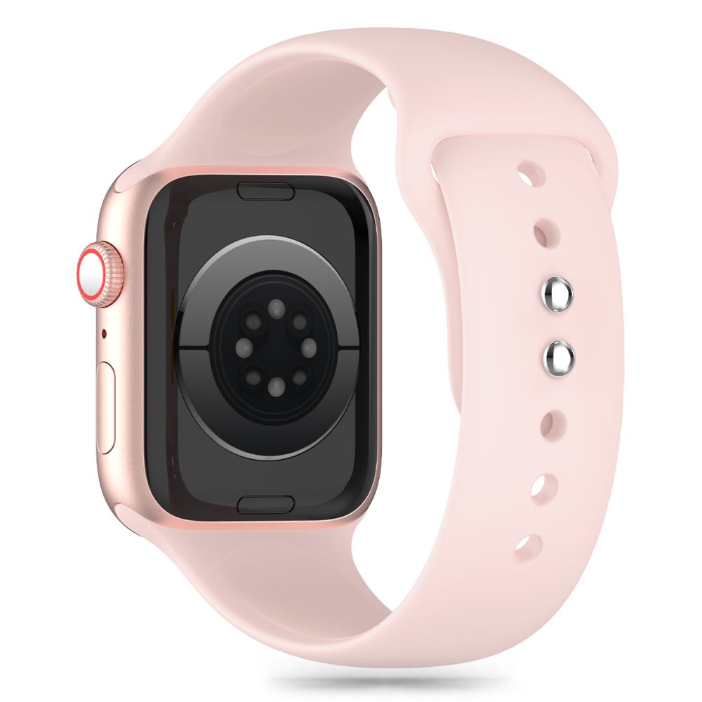 Bracelete de silicone Tech-Protect para Apple Watch séries 49 mm / 45 mm / 44 mm / 42 mm, cor-de-rosa 