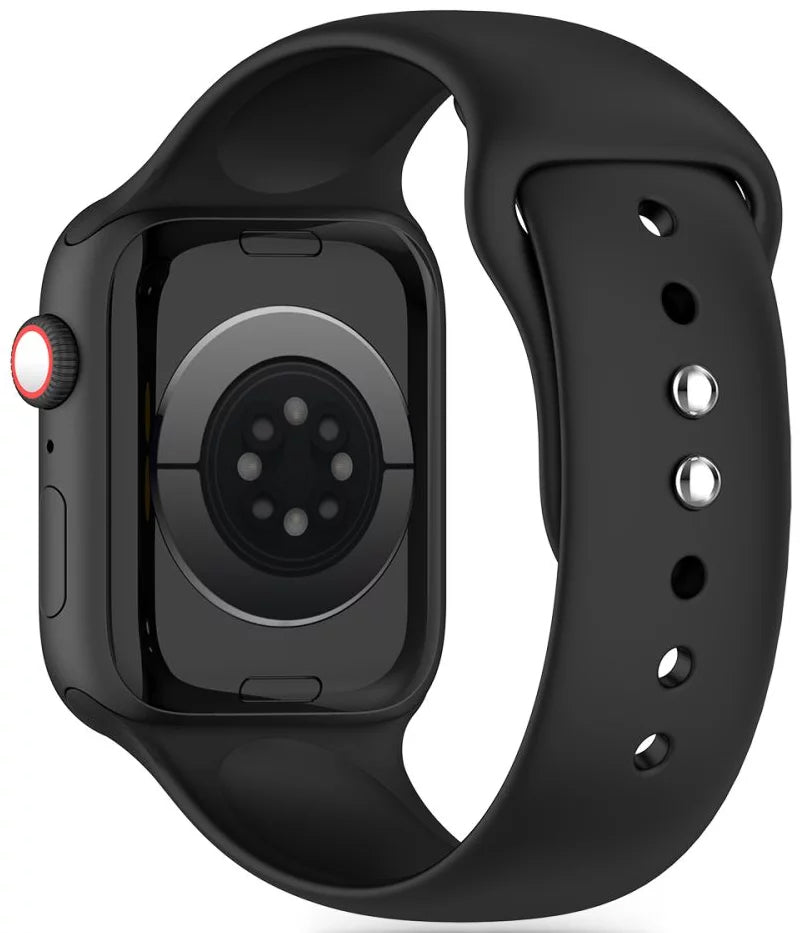 Pulseira Tech-Protect Silicone para Apple Watch 42mm / 41mm / 40mm Series, Preta