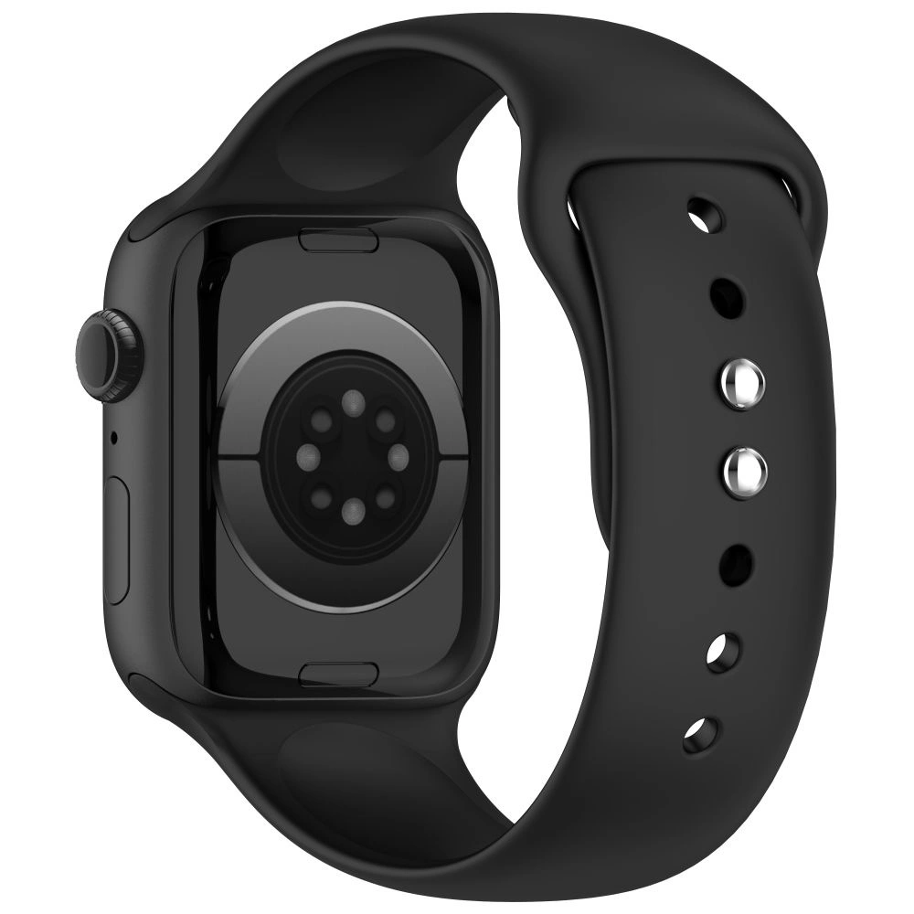 Pulseira Tech-Protect Silicone para Apple Watch 49mm / 46mm / 45mm / 44mm Series, Preta
