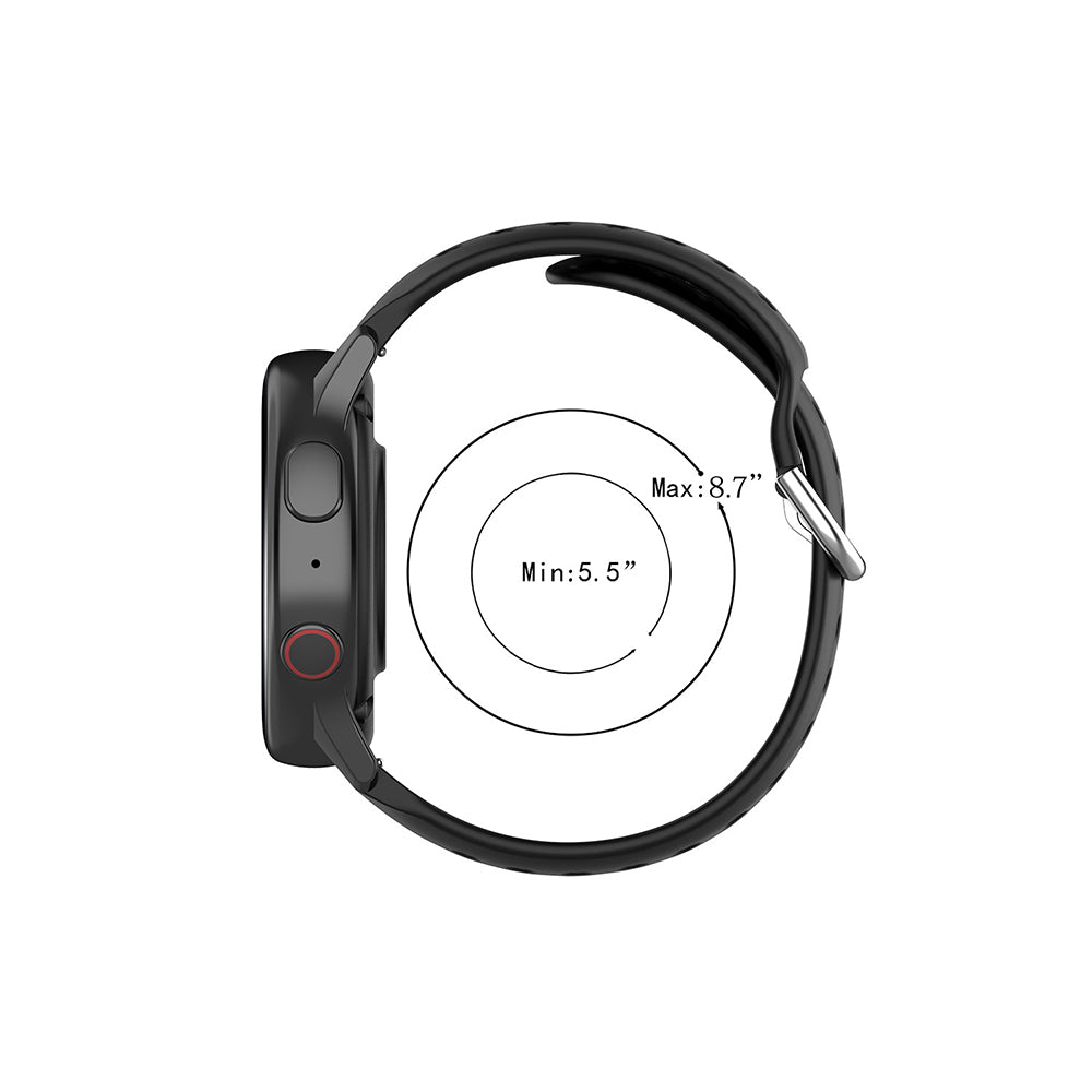 Cinta Techsuit W004 para Samsung Galaxy Watch / Huawei Watch Series, 20mm, Preta