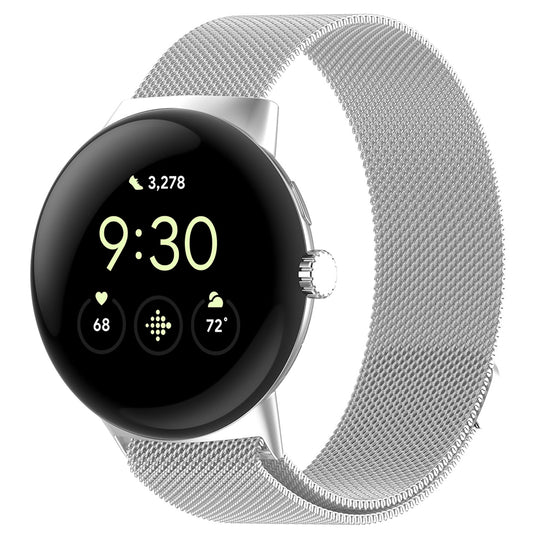 Curea Techsuit W009 para Google Pixel Watch 4 45mm, Prateada
