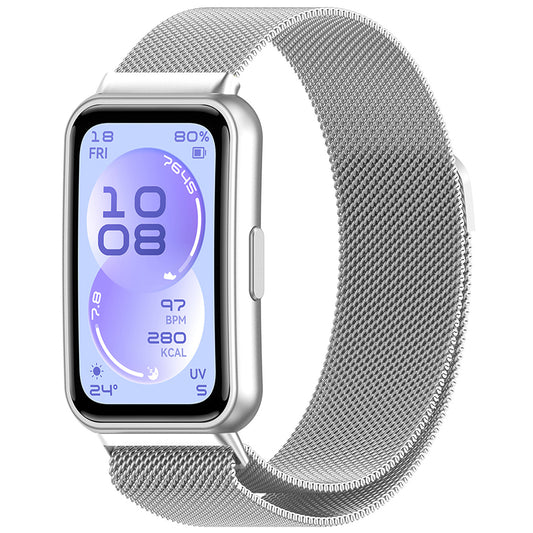 Curea Techsuit W009 para Huawei Band 11 / 11 Pro, Prateada