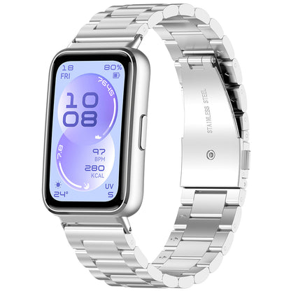 Curea Techsuit W010 para Huawei Band 11 / 11 Pro, Prateada