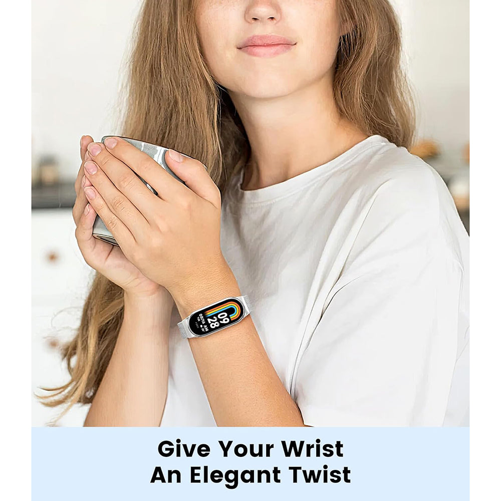 Pulseira Techsuit W022 para Xiaomi Smart Band 9 / 8, 15mm, Dourada