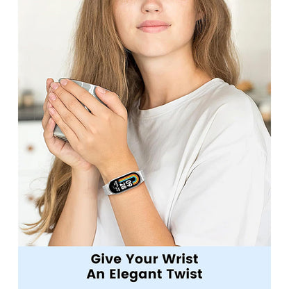 Pulseira Techsuit W022 para Xiaomi Smart Band 9 / 8, 15mm, Dourada