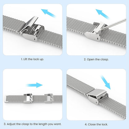 Pulseira Techsuit W022 para Xiaomi Smart Band 9 / 8, 15mm, Dourada