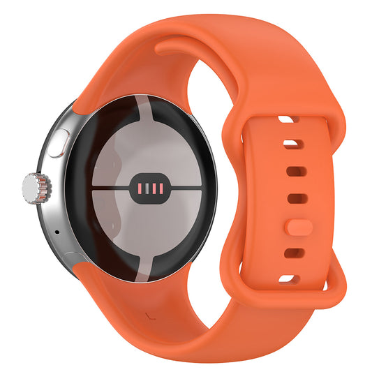 Correia Techsuit W031 para Google Pixel Watch 4 41mm / Watch 3 41mm / Watch 2 / Watch, Laranja