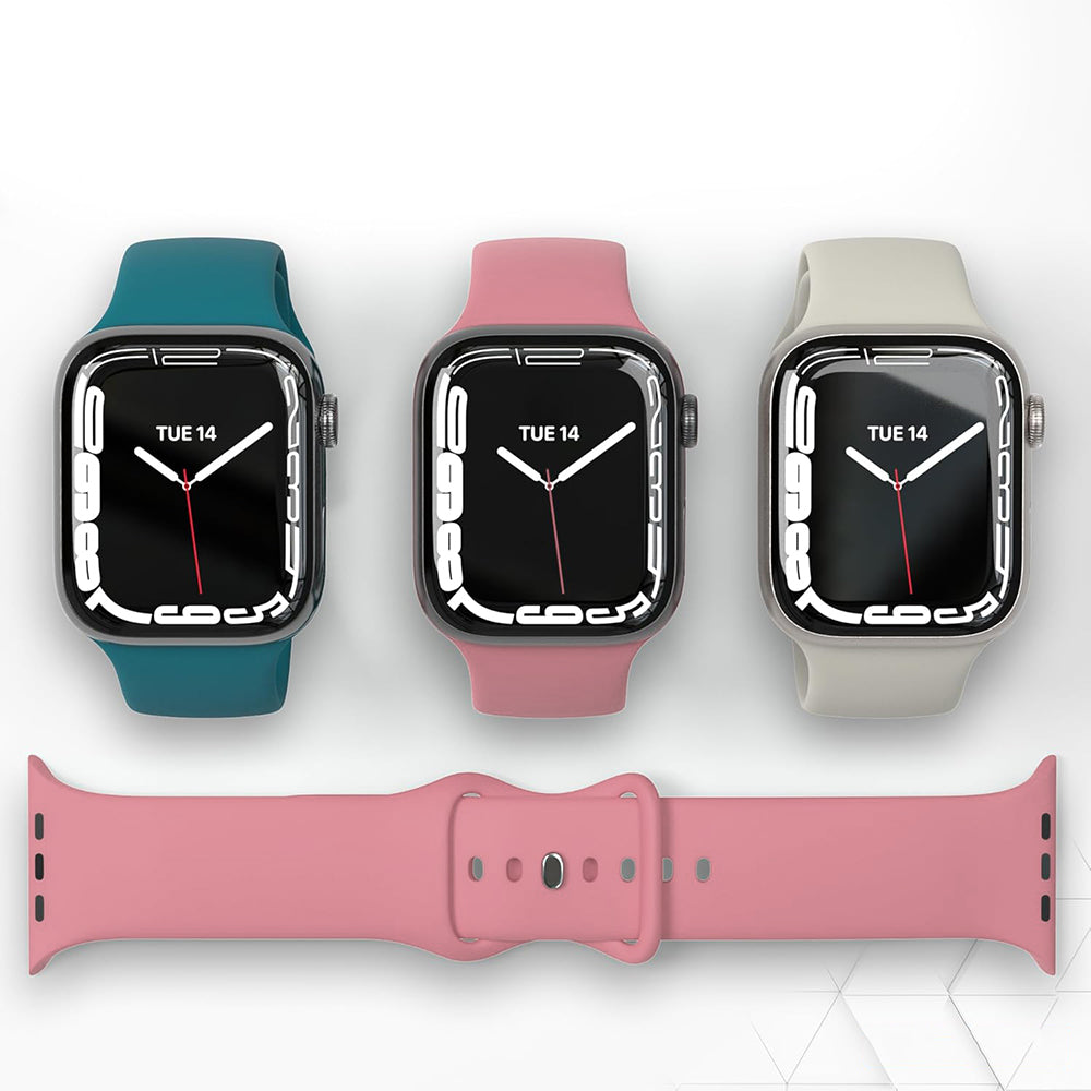 Pulseira Techsuit W031 para Apple Watch 42mm / 41mm / 40mm / 38mm Series, Rosa