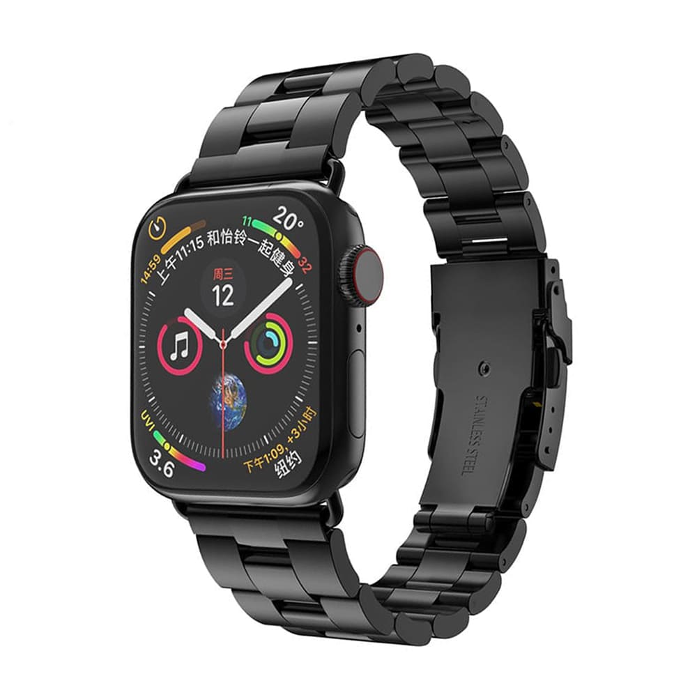 Correia Techsuit W036 para Apple Watch 42mm / 41mm / 40mm / 38mm Series, Preta