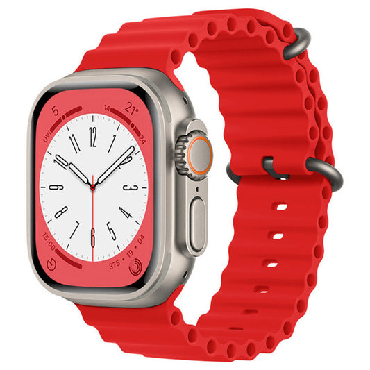 Pulseira Techsuit W038 para Apple Watch 49mm / 46mm / 45mm / 44mm / 42mm Series, Vermelha