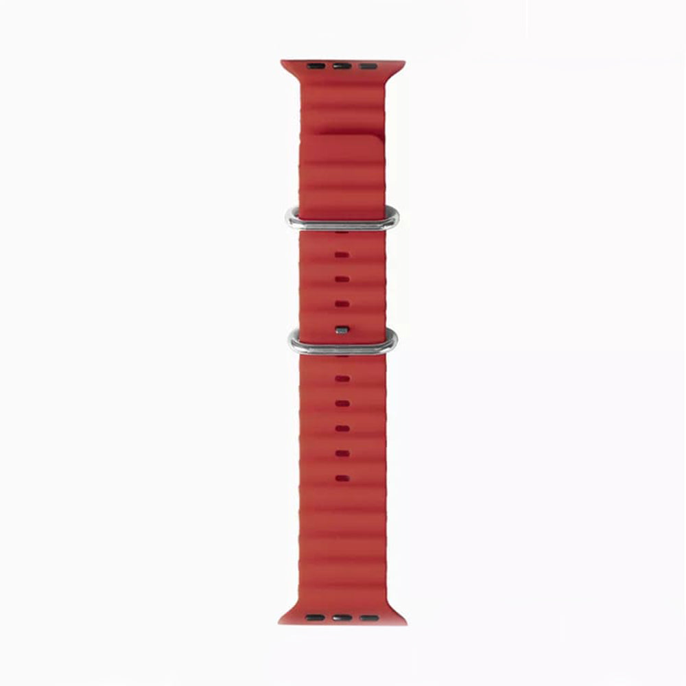 Curea Techsuit W038 para Apple Watch 49mm / 46mm / 45mm / 44mm / 42mm Series, Vermelho Escuro