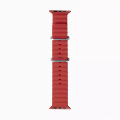 Curea Techsuit W038 para Apple Watch 49mm / 46mm / 45mm / 44mm / 42mm Series, Vermelho Escuro