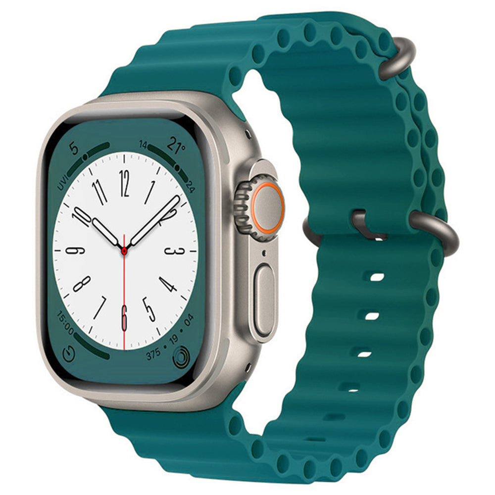 Correia Techsuit W038 para Apple Watch 49mm / 46mm / 45mm / 44mm / 42mm Series, Verde