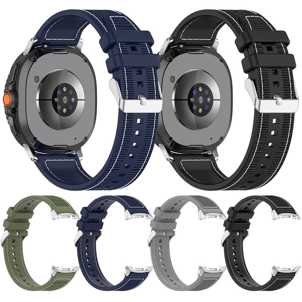 Curea Techsuit W051 para Samsung Galaxy Watch 8 Classic / Watch8 44mm / Watch 8 40mm, Cinzento