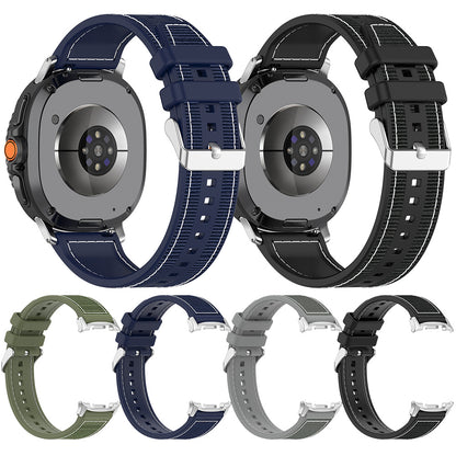 Curea Techsuit W051 para Samsung Galaxy Watch 8 Classic / Watch8 44mm / Watch 8 40mm, Preta