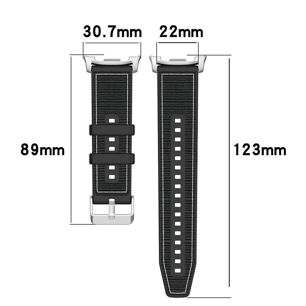 Curea Techsuit W051 para Samsung Galaxy Watch 8 Classic / Watch8 44mm / Watch 8 40mm, Preta