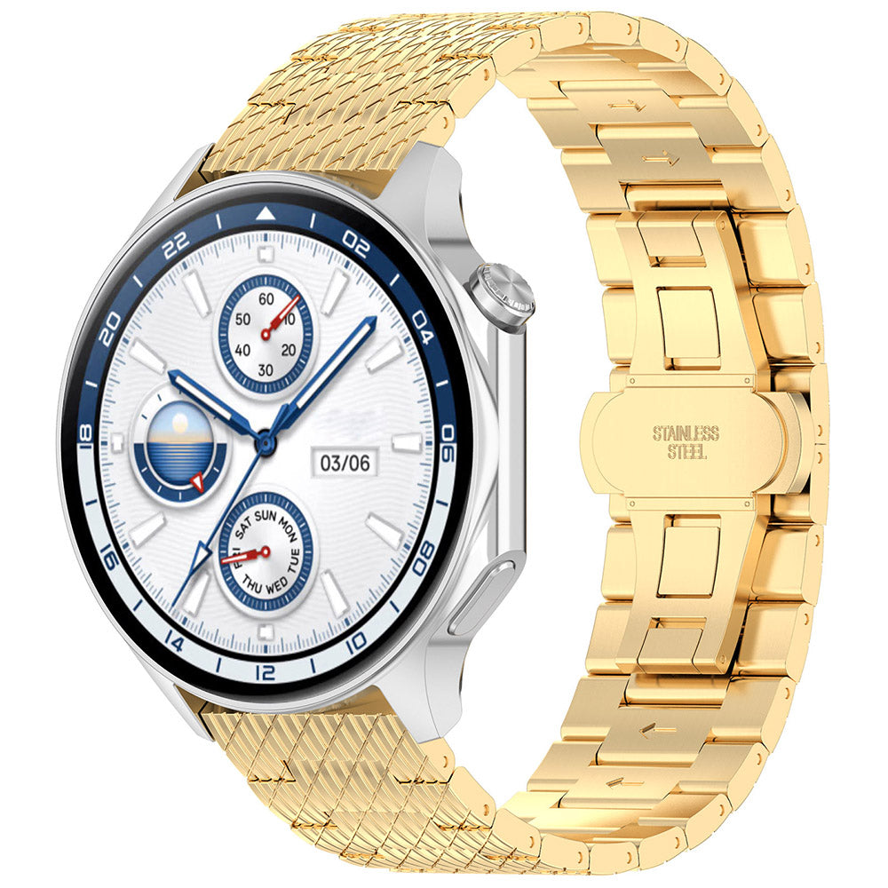 Pulseira Techsuit W052 para Huawei Watch / Xiaomi Watch Series, 22mm, Dourada