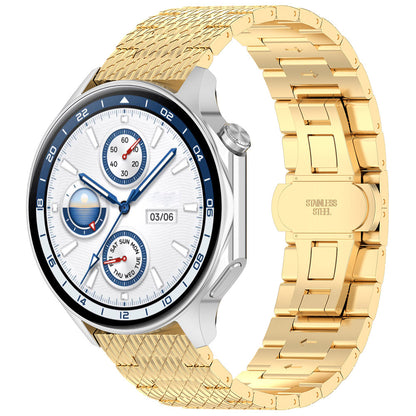 Pulseira Techsuit W052 para Huawei Watch / Xiaomi Watch Series, 22mm, Dourada