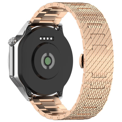 Pulseira Techsuit W052 para Huawei Watch / Xiaomi Watch Series, 22mm, Rosa Dourado