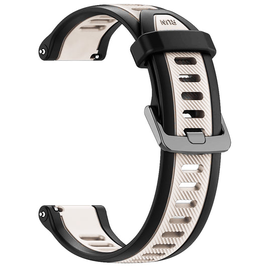 Curea Techsuit W053 para Huawei Watch / Garmin Watch Series, 18mm, Bege