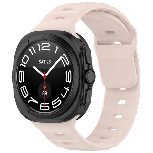 Correia Techsuit W055 para Samsung Galaxy Watch Ultra, Rosa Claro