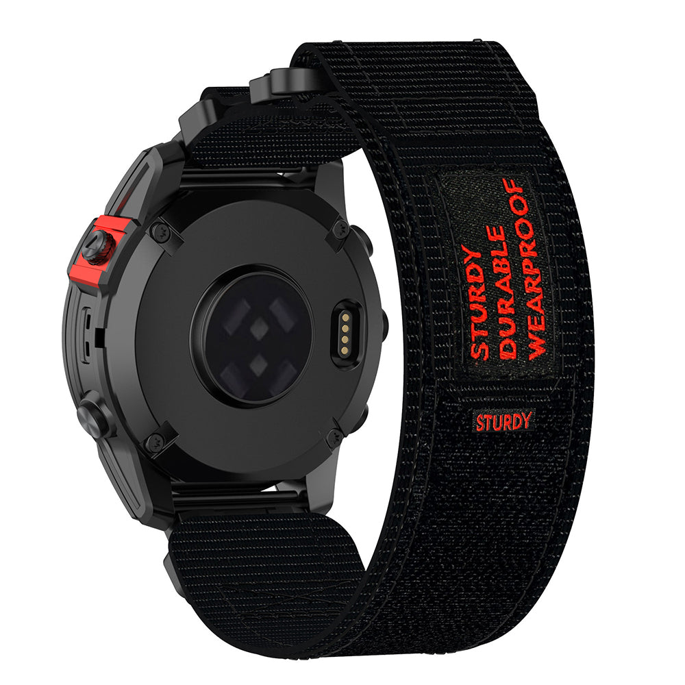 Curea Techsuit W057 para Garmin Watch Fenix / Forerunner Series, 22mm, Preta