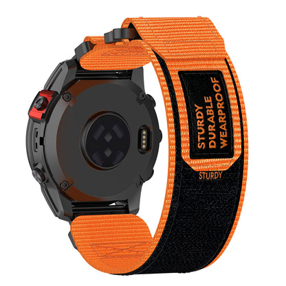 Curea Techsuit W057 para Garmin Watch Fenix / Forerunner Series, 22mm, Laranja